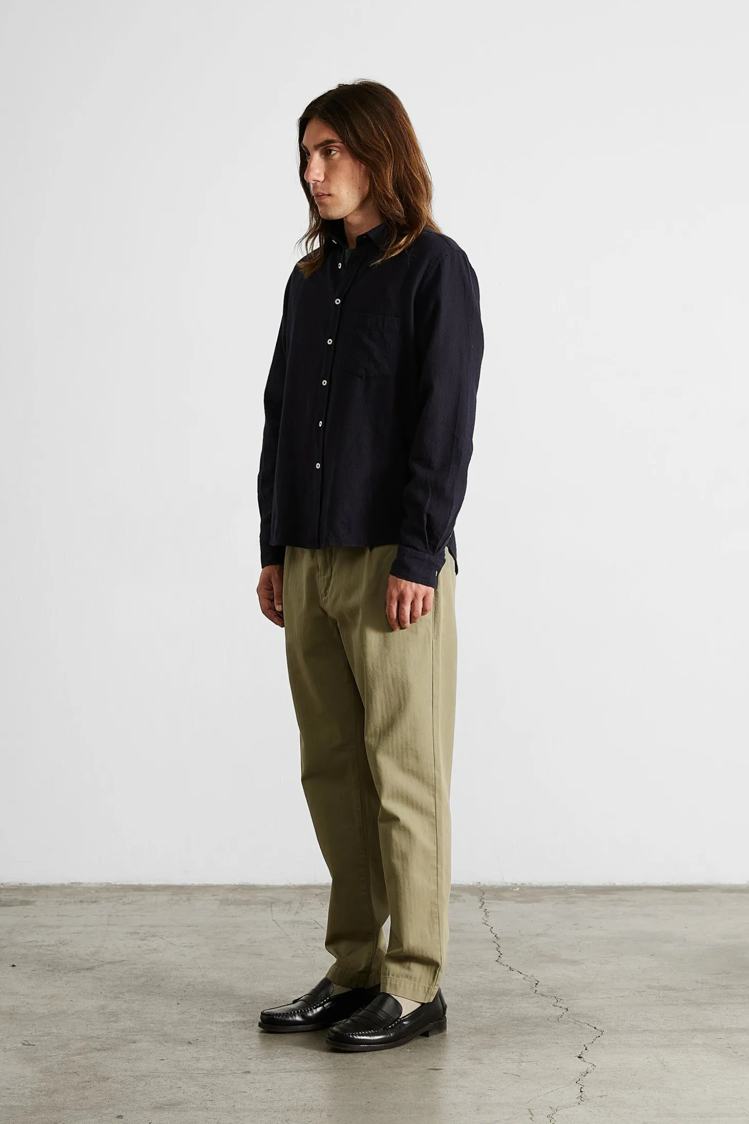 Adam Shirt Plain Navy | Edmmond Studios Discount