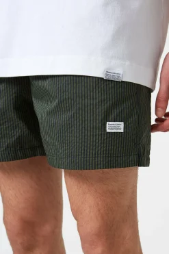 Ben Vertical Stripes Khaki | Edmmond Studios Best