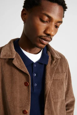 Bline Jacket Cord Plain Brown | Edmmond Studios Best Sale