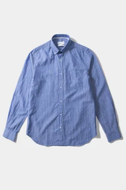 Bold Shirt Vertical Stripes Blue | Edmmond Studios Online