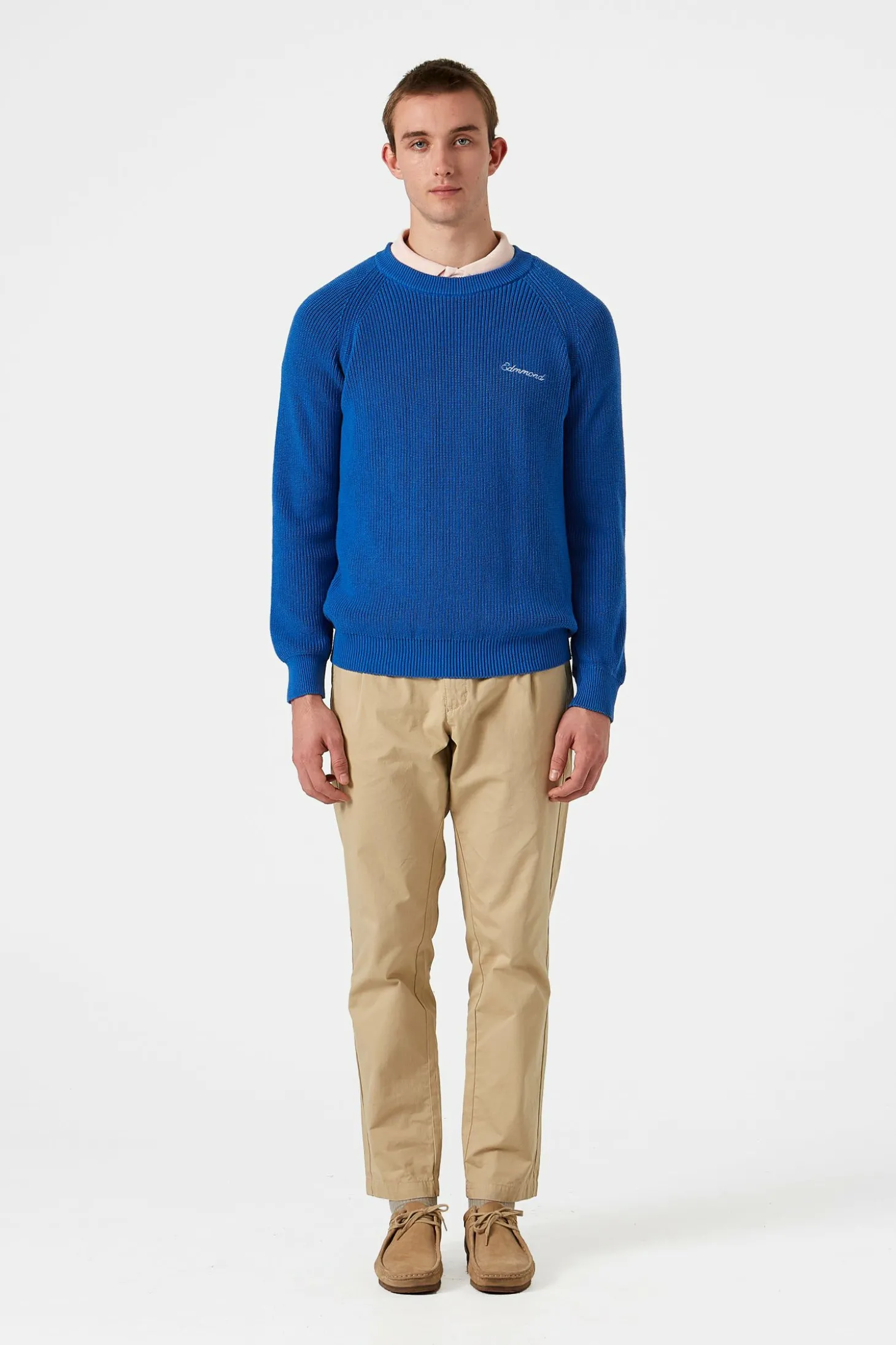 Canale Sweater Plain Blue | Edmmond Studios Cheap