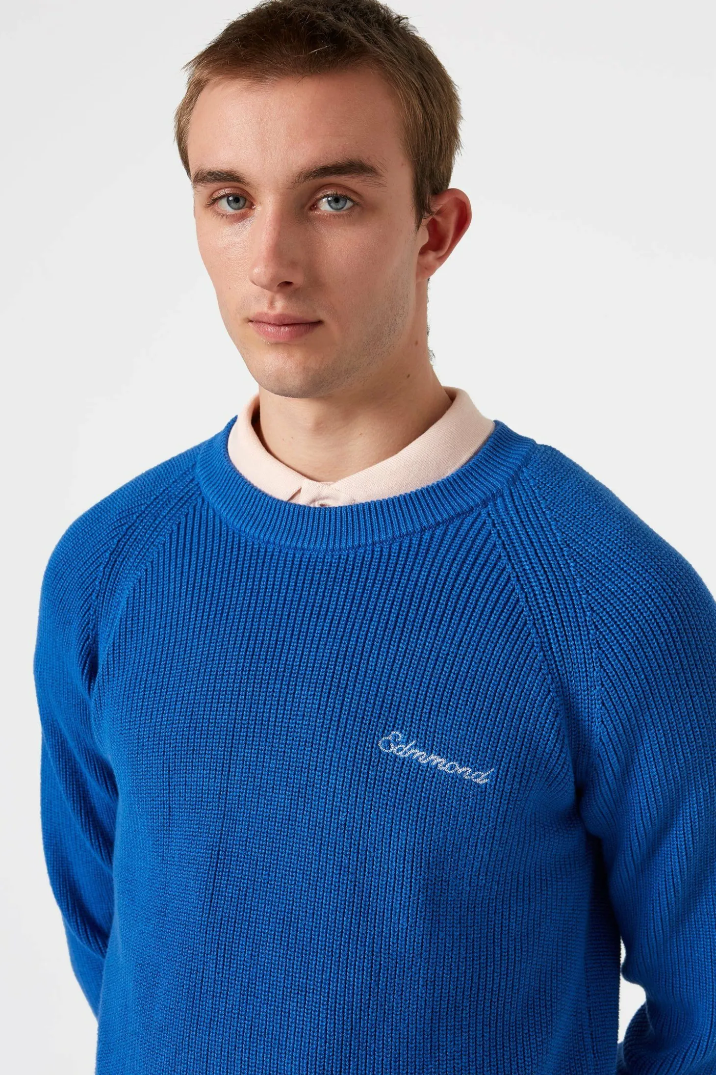 Canale Sweater Plain Blue | Edmmond Studios Cheap