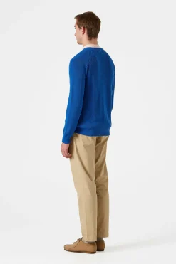 Canale Sweater Plain Blue | Edmmond Studios Cheap