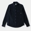 Cord Shirt Plain Navy | Edmmond Studios Discount