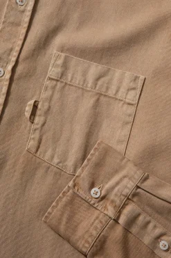 Day Shirt Twill Plain Tan | Edmmond Studios Clearance