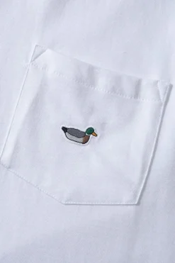 Duck Patch Tee Ns Plain White | Edmmond Studios New