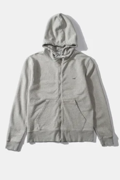 Duck Patch Zip Hoodie Plain Grey | Edmmond Studios Shop