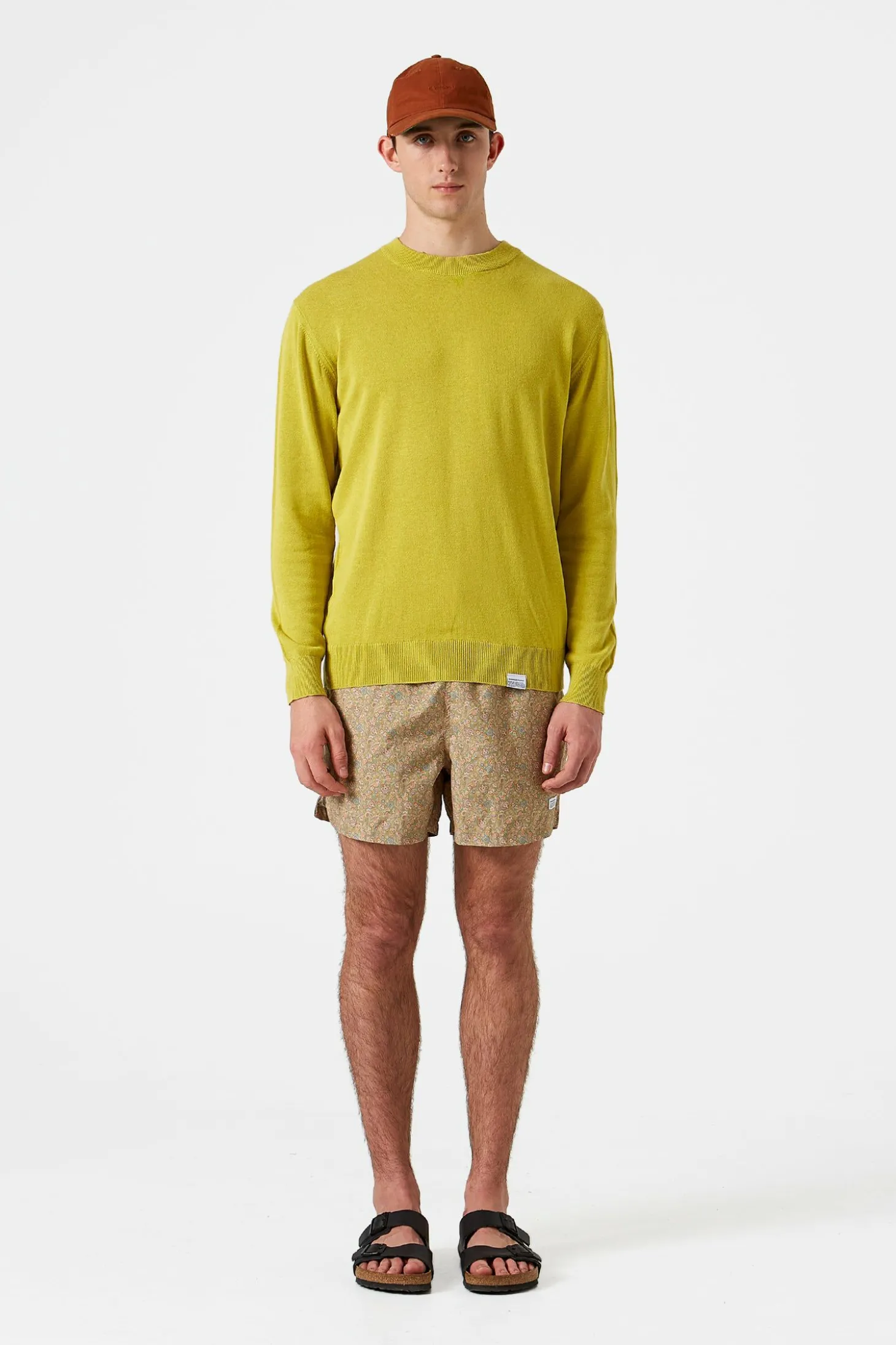 Flax Sweater Plain Green | Edmmond Studios Cheap