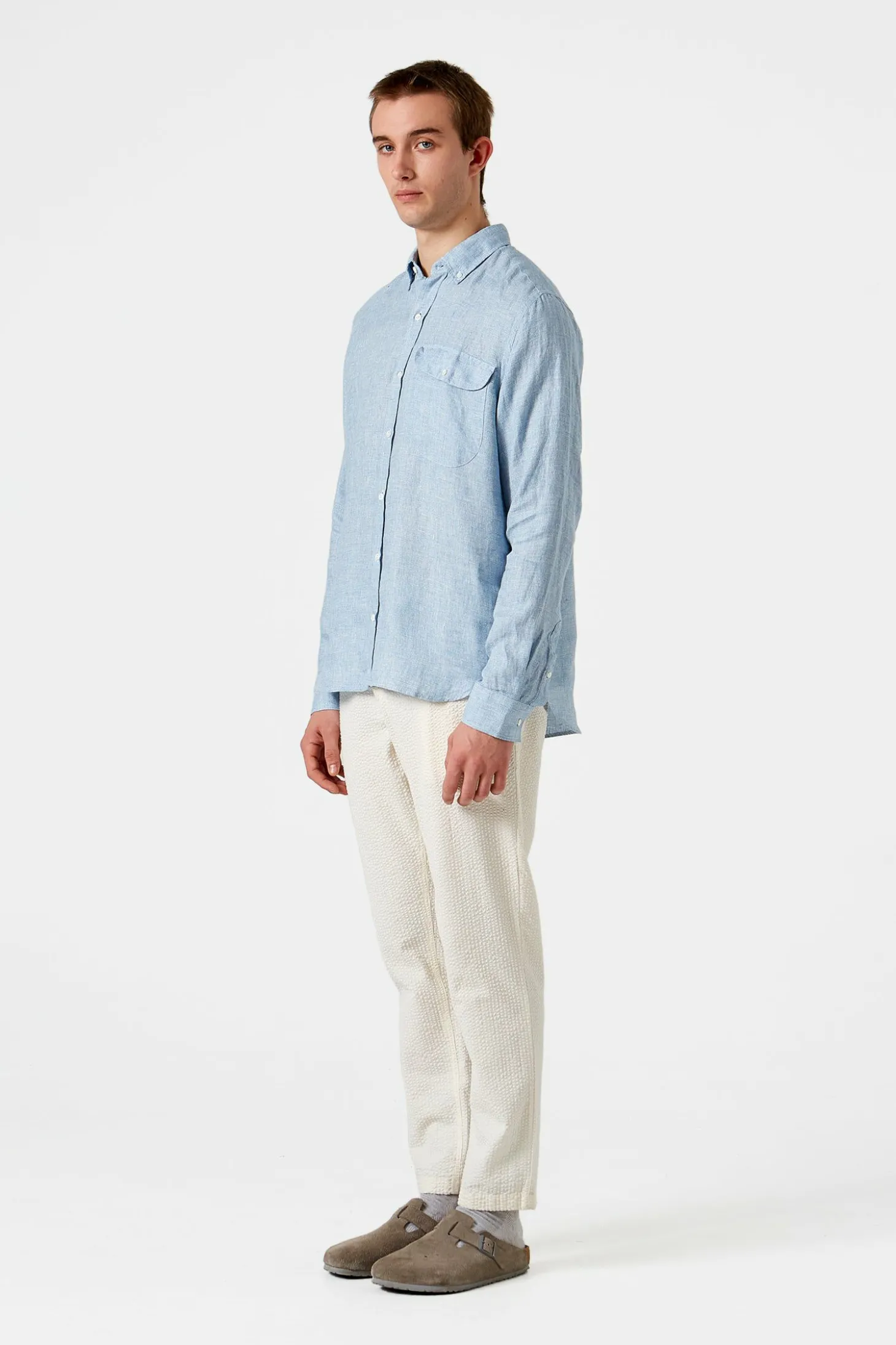 Free Shirt Plain Light Blue | Edmmond Studios Online