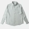 Linen Shirt Plain Sage | Edmmond Studios New