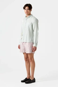 Linen Shirt Plain Sage | Edmmond Studios New