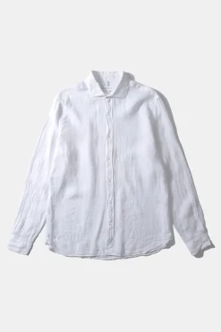 Linen Shirt Plain White | Edmmond Studios Hot