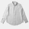 Linen Shirt Plain White | Edmmond Studios Shop