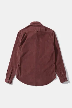 Microcord Shirt Plain Brick | Edmmond Studios Discount