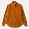 Microcord Shirt Plain Brown | Edmmond Studios Fashion