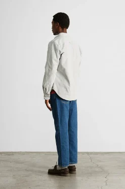 Microcord Shirt Plain Grey | Edmmond Studios Outlet