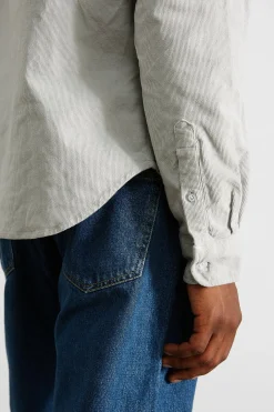 Microcord Shirt Plain Grey | Edmmond Studios Outlet