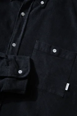 Microcord Shirt Plain Navy | Edmmond Studios Outlet