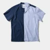 Middle Shirt Colour Block Navy | Edmmond Studios Shop