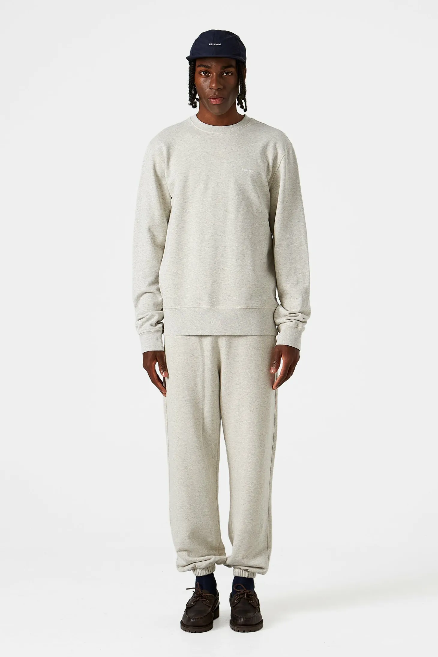 Mini Logo Pants Plain Light Grey | Edmmond Studios New