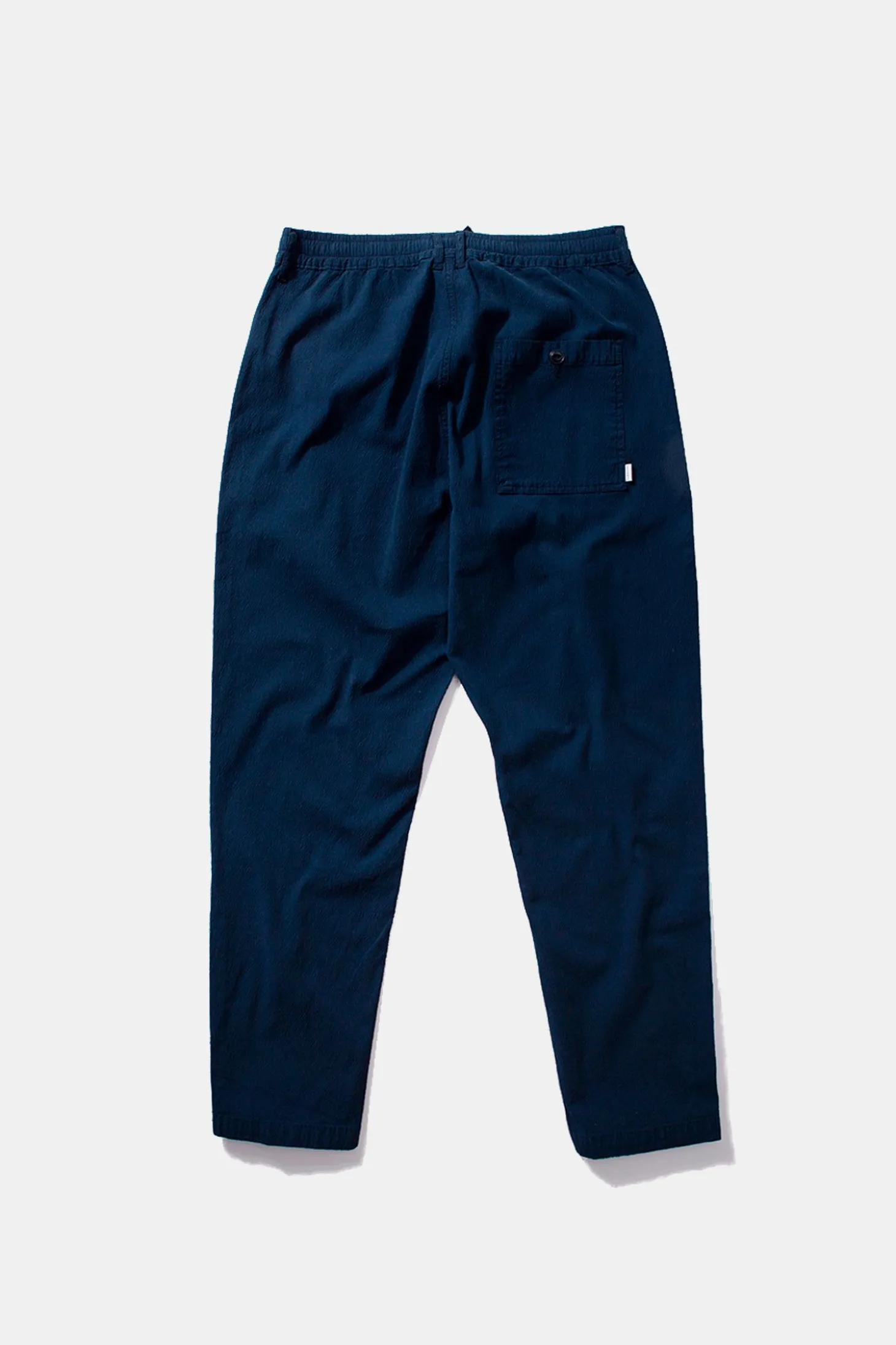 Murano Seersucker Pants Plain Navy | Edmmond Studios Flash Sale