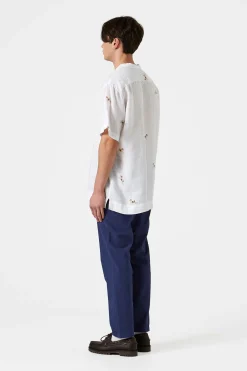 Murano Seersucker Pants Plain Navy | Edmmond Studios Flash Sale