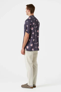 Orchid Short Sleeve Plain Navy | Edmmond Studios New