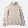 Paris Turtle Neck Plain Off White | Edmmond Studios Online
