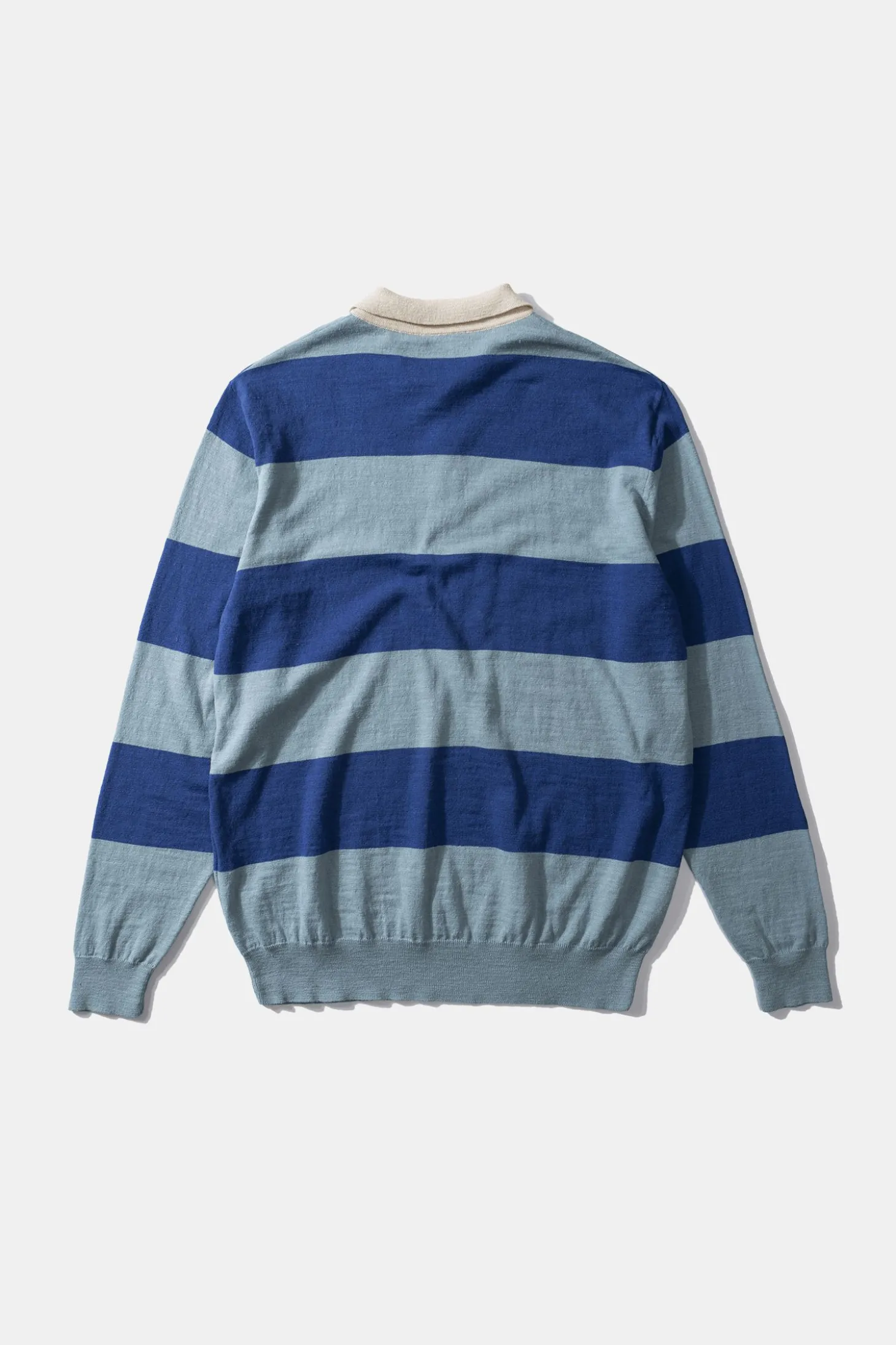 Rugby Knitted Polo Plain Blue | Edmmond Studios Store