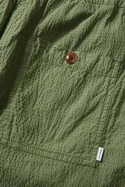 Seersucker Plain Khaki | Edmmond Studios Cheap