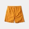 Seersucker Shorts Plain Mustard | Edmmond Studios Hot