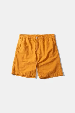 Seersucker Shorts Plain Mustard | Edmmond Studios Hot