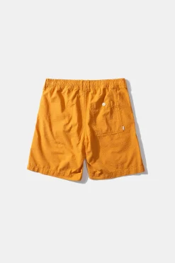 Seersucker Shorts Plain Mustard | Edmmond Studios Hot