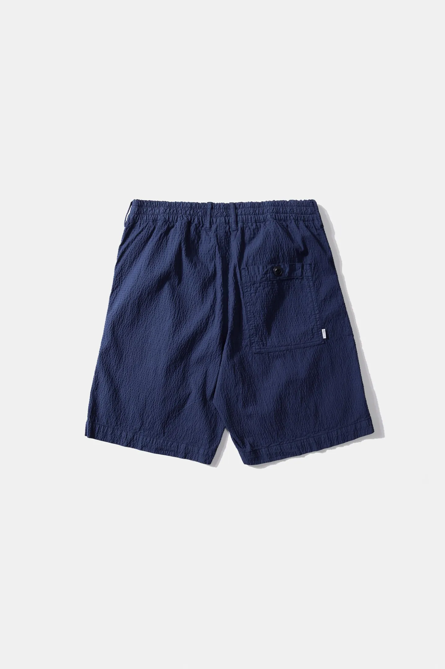 Seersucker Shorts Plain Navy | Edmmond Studios Flash Sale