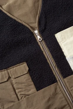 Shearling Vest Plain Navy | Edmmond Studios Cheap