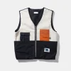 Shearling Vest Plain Off White | Edmmond Studios Clearance