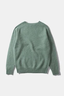 Shetland Sweater Plain Turquoise | Edmmond Studios Outlet