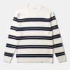 Striped Sweater Plain Beige | Edmmond Studios Fashion