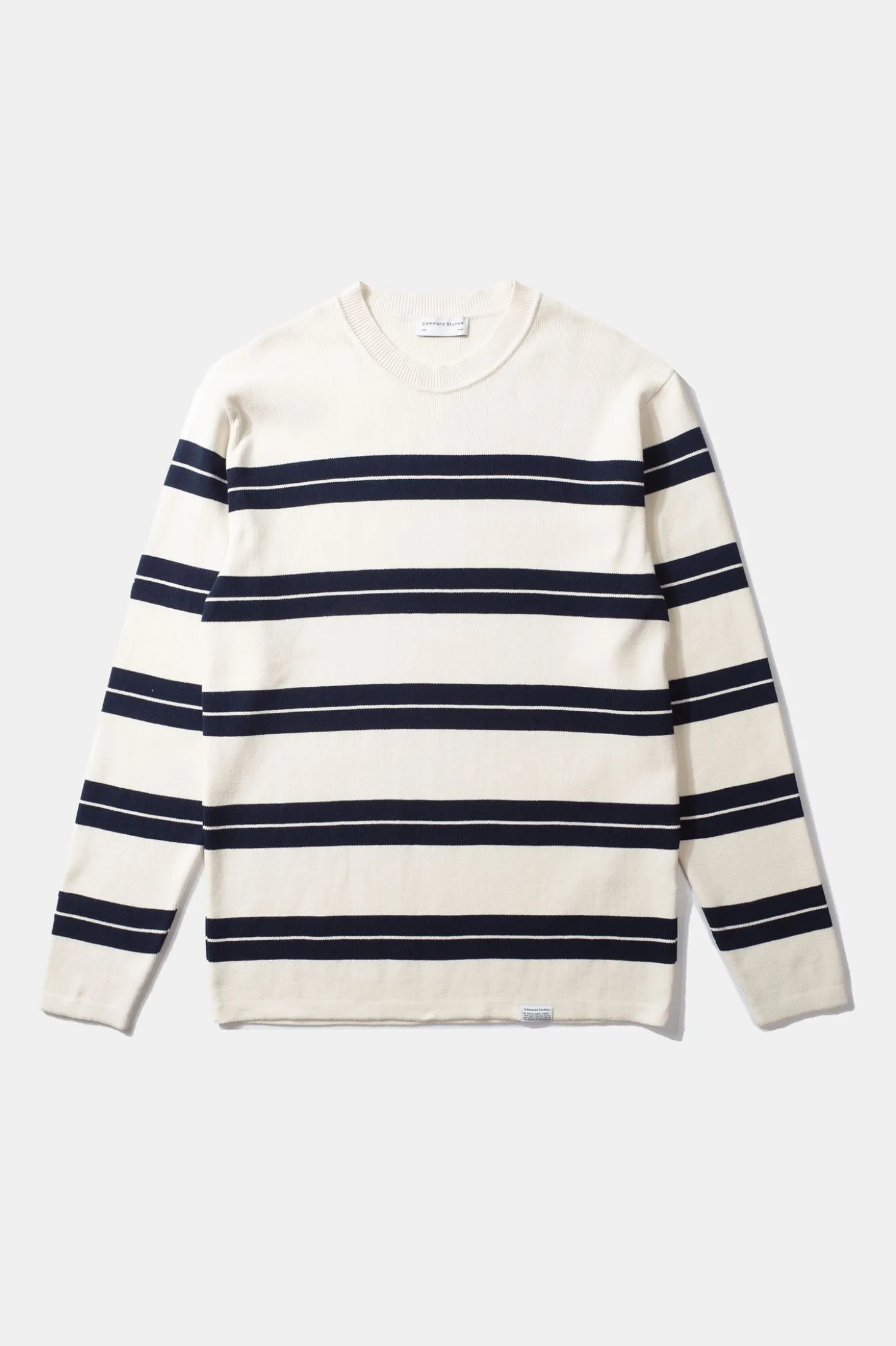Striped Sweater Plain Beige | Edmmond Studios Fashion
