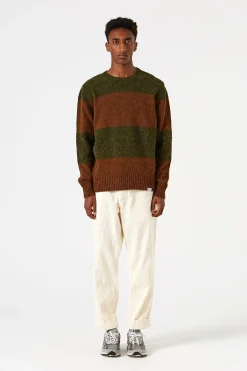 Stripes Sweater Plain Green | Edmmond Studios Outlet