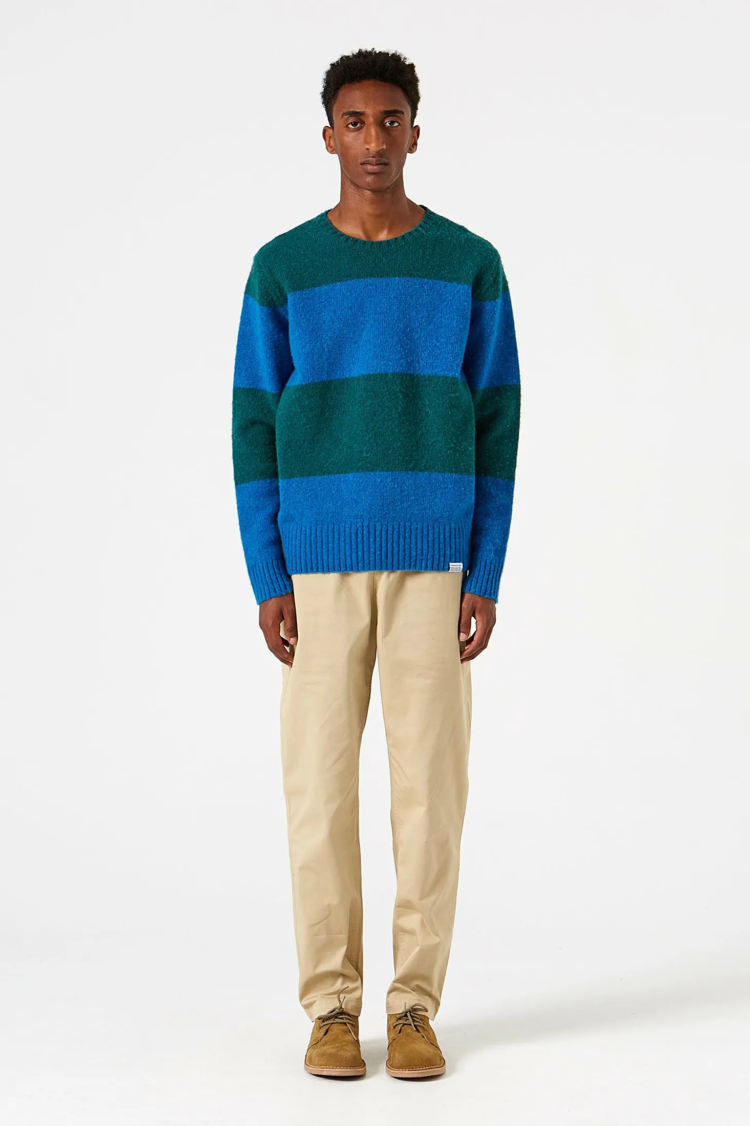 Stripes Sweater Plain Navy | Edmmond Studios Flash Sale