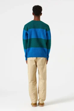Stripes Sweater Plain Navy | Edmmond Studios Flash Sale