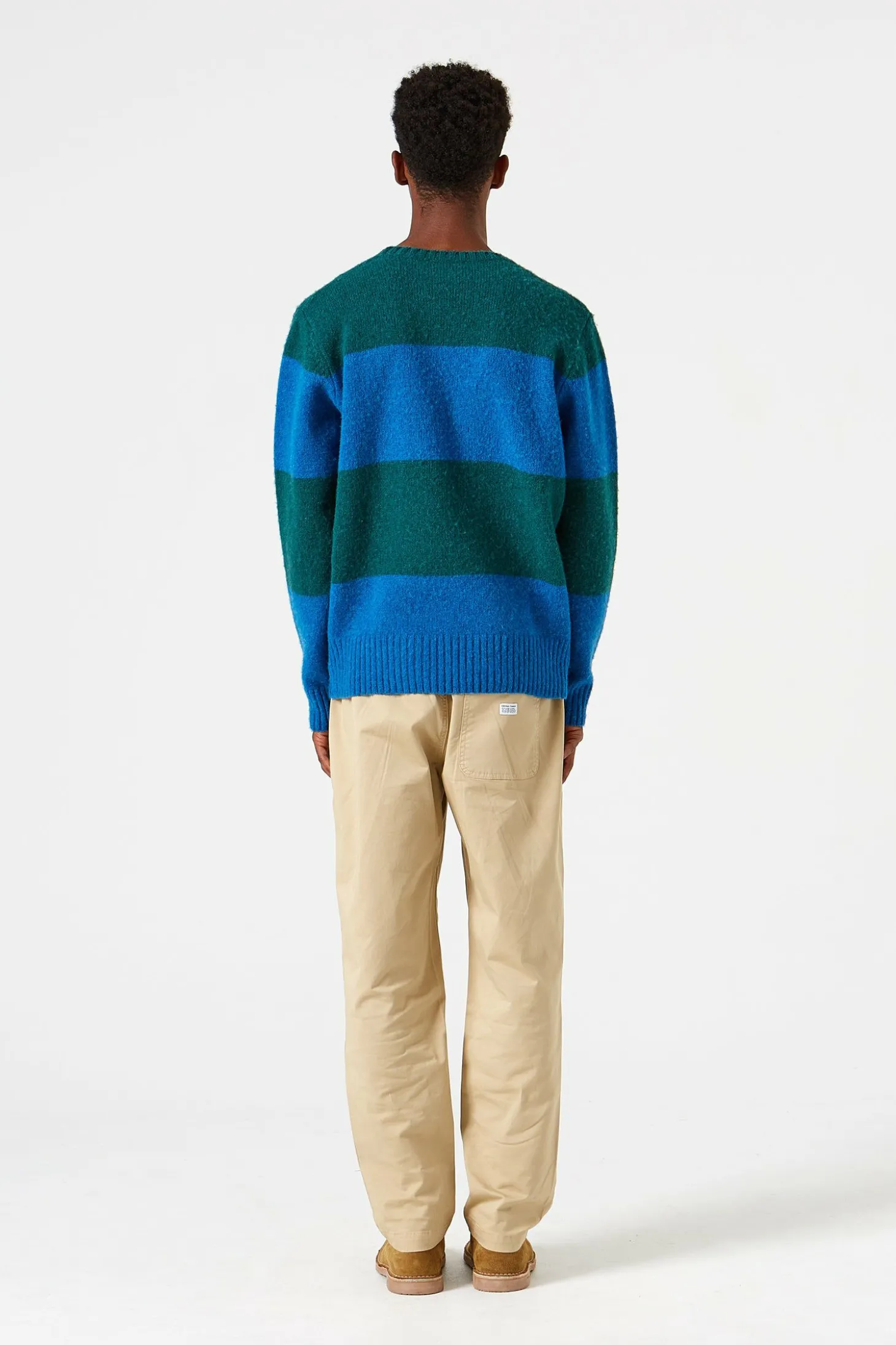 Stripes Sweater Plain Navy | Edmmond Studios Flash Sale