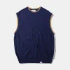 Sunset Vest Plain Navy | Edmmond Studios Best Sale
