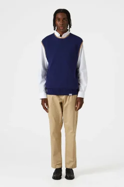 Sunset Vest Plain Navy | Edmmond Studios Best Sale