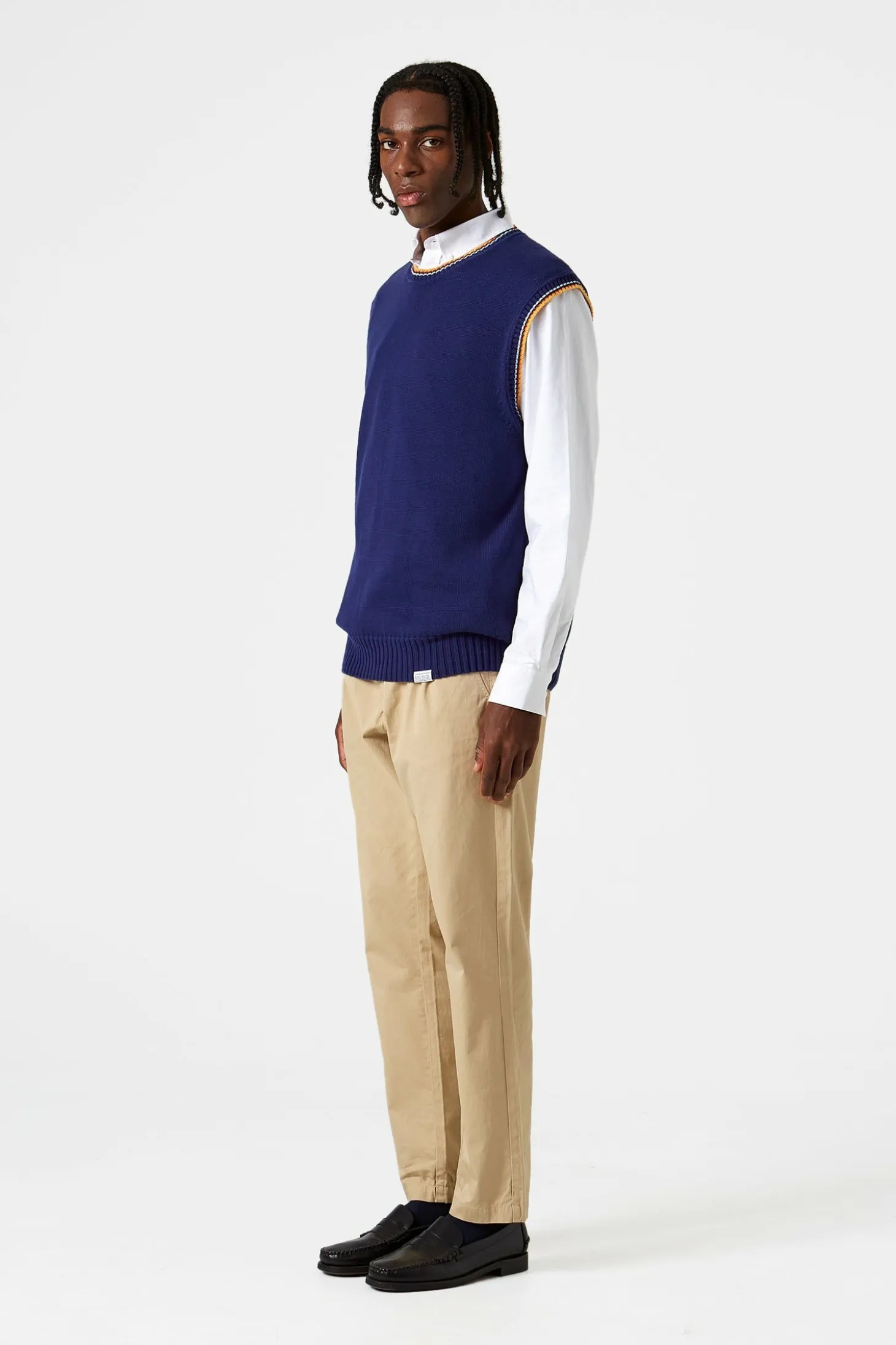Sunset Vest Plain Navy | Edmmond Studios Best Sale