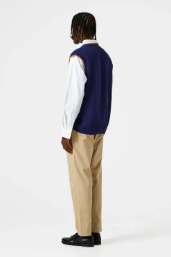 Sunset Vest Plain Navy | Edmmond Studios Best Sale