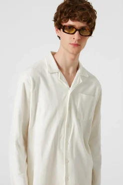 Terry Long Shirt Plain Off White | Edmmond Studios Shop