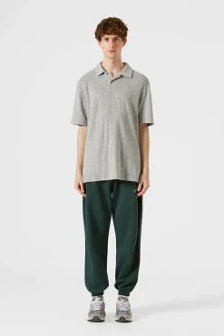 Terry Polo Plain Grey Melange | Edmmond Studios Cheap