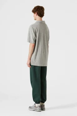 Terry Polo Plain Grey Melange | Edmmond Studios Cheap